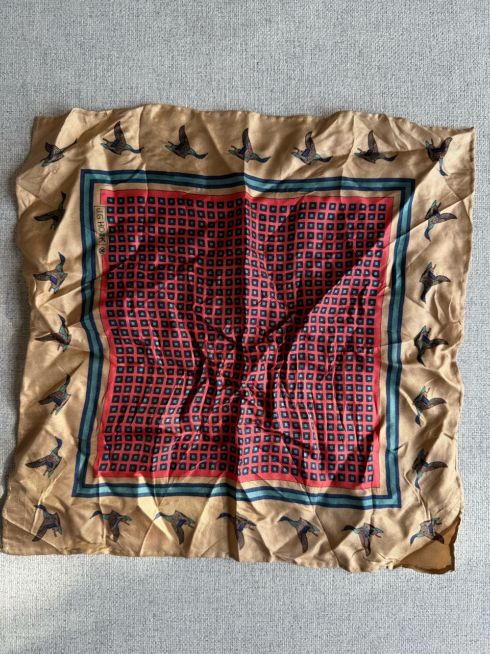 J.G. HOOK SILK SCARF